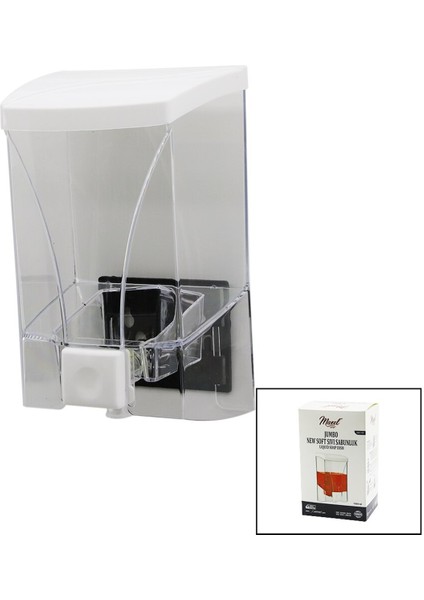 Duvara Asılabilir Monteli Sıvı Sabunluk 1000 Ml. ROYALEKS-Y-029