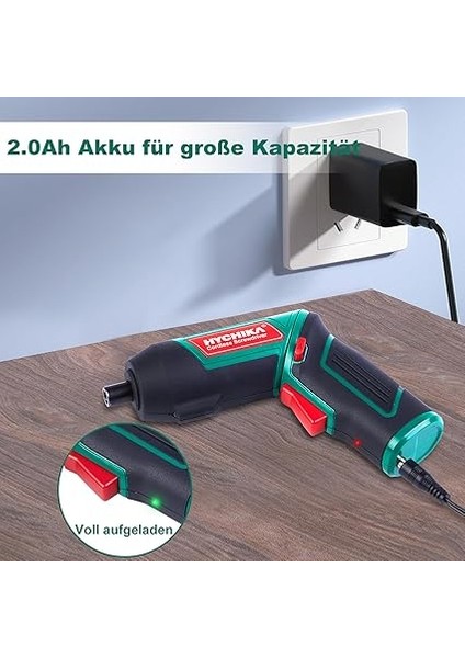 Tornavida 6nm, Hychıka Akülü Tornavida 2000MAH 3.6V, 20 Aksesuar, LED Lamba, Manyetik Mandren, Şarj Cihazı fırsatları