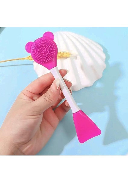 Cilt Bakım Fırçası ve Maske Spatulası, Silikon Uçlu Iki Yönlü Cilt Bakım ve Maske Sürme Uygulama Fırça Spatula Set fiyatları