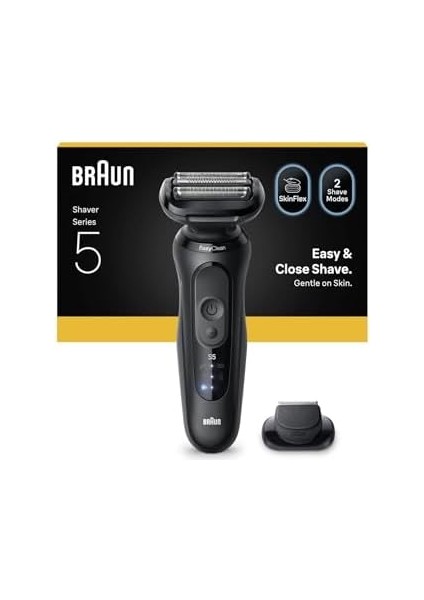 Braun Series 5 Elektrikli Tıraş Makinesi, Islak ve Kuru, Hassas Düzeltici Başlık, 52-N1200S