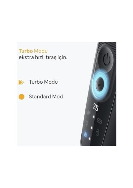 Braun Series 5 Elektrikli Tıraş Makinesi, Islak ve Kuru, Hassas Düzeltici Başlık, 52-N1200S modelleri