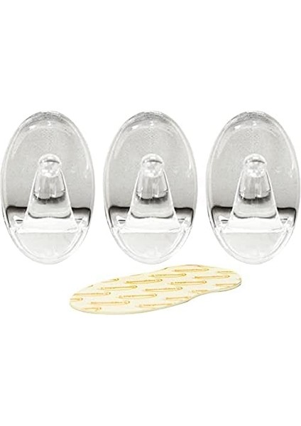 61318 3pc Transparent Removable Adhesive Hook, fiyatları