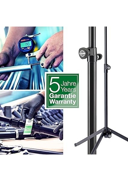 21070 Mikrofon Tripodu Siyah Çelik, Solostatif, Döner Kol, Kalay Döküm Soket - 90-160 cm - 3/8" Dişli Bağlantı modelleri