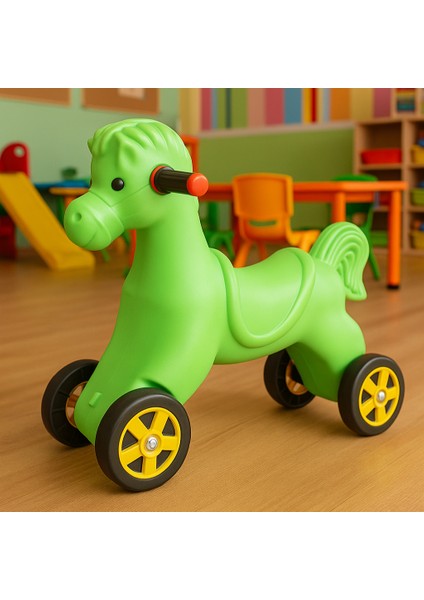 Tekerlekli Sürülebilir At – Çocuk Binme Oyuncağı | Anaokulu, Kreş | 2-5 Yaş Dayanıklı Denge Oyuncağı fiyatları