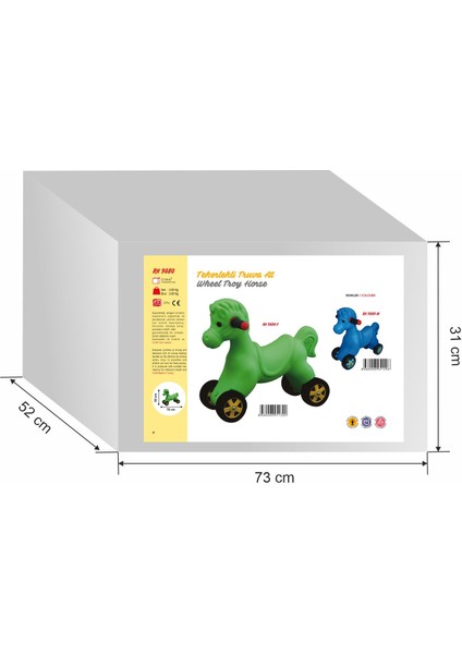 Tekerlekli Sürülebilir At – Çocuk Binme Oyuncağı | Anaokulu, Kreş | 2-5 Yaş Dayanıklı Denge Oyuncağı modelleri