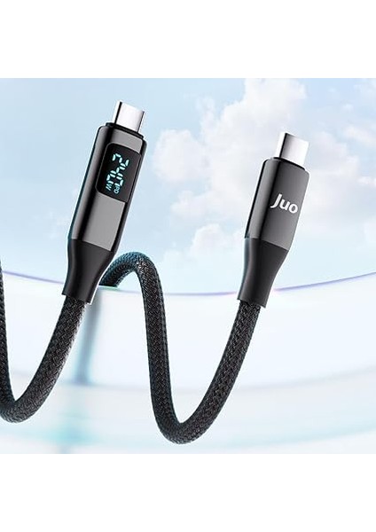 240W USB 3.1 Gen2 10GBPS E-Mark Çipli LED Display 4K 60Hz Görüntü ve Type-C Hızlı Şarj Kablosu 2 Metre fiyatları