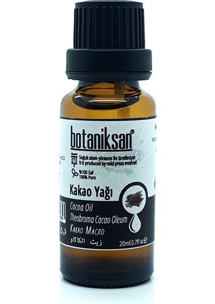 Kakao Yağı 20ML Soğuk Sıkım, Saf, Doğal, Katkısız