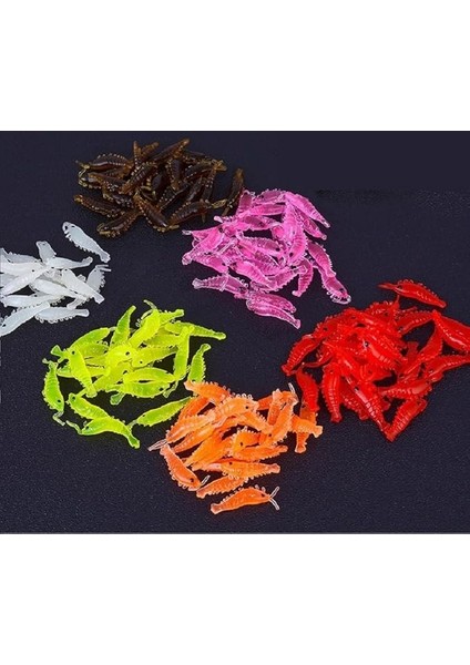 30 Adet-6 Renk-Silikon Balık Yemi-Gerçek Görünümlü-Sahte Yapay Karides, Ardeppo, Karışık Renkler, 2, 5 cm