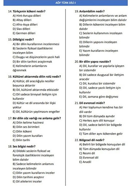 Aöf Türk Dili 1-2 Yardımcı Kitap fırsatları