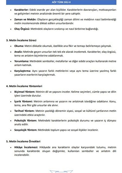 Aöf Türk Dili 1-2 Yardımcı Kitap indirimleri