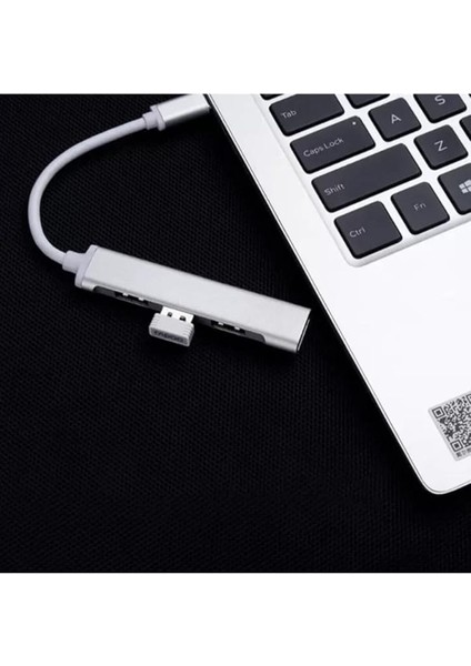 Type-C To USB Hub 4 Port Metal USB Çoğaltıcı Macbook Uyumlu USB 3.0 Hub Otg USB Adaptör Çoklayıcı fiyatları
