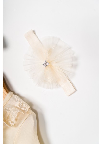 Kız Bebek Mevlütlük Tulum Bandanalı Dantelli fiyatları