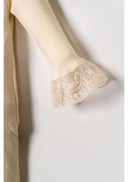 Kız Bebek Mevlütlük Tulum Bandanalı Dantelli modelleri