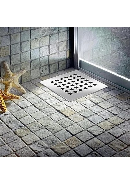 Set 10X10 Kare Krom Yer Sifonu – Ø50 Yandan Çıkışlı, 304 Paslanmaz Çelik Su Gideri | Balkon, Banyo ve Zemin Için Dayanıklı Gider Izgarası fırsatları