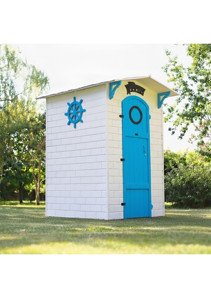 Ahşap Soyunma Kabini Xl Mavi