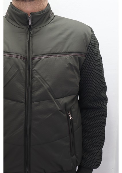 Fistan Store Erkek Hakim Yaka Spor Kesim Normal Kalıp Kolları Çelik Örgü Kışlık Mont fiyatları