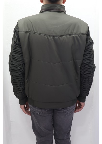 Fistan Store Erkek Hakim Yaka Spor Kesim Normal Kalıp Kolları Çelik Örgü Kışlık Mont indirimleri