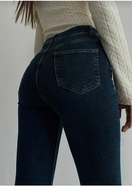 jean Koyu Mavi Ispanyoljean Flare Kadın Solmaz Power fiyatları
