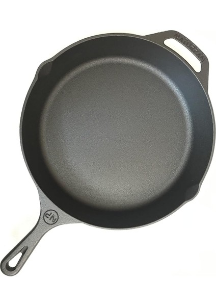 Kaplamasız Gerçek Demir Döküm Tava 30 cm Cast Iron Skillet PRE-SEASONED12 Inch