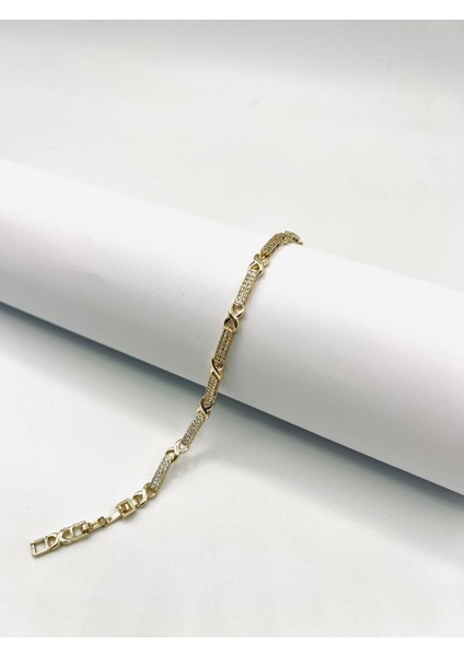 Sonsuzluk Işareti Gold Taşlı Bileklik fiyatları