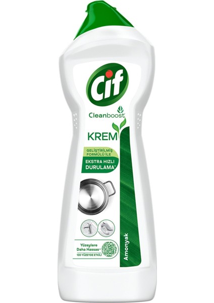 Krem Yeni Nesil Yüzey Temizleyici Amonyak 750 ml