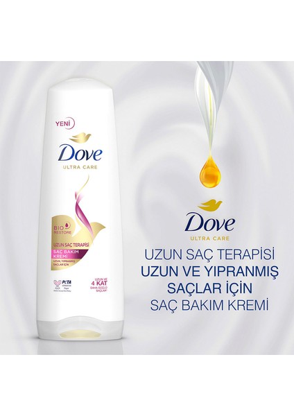 2 Adet Dove Saç Kremi Uzun Saç Terapisi 350 ml fiyatları