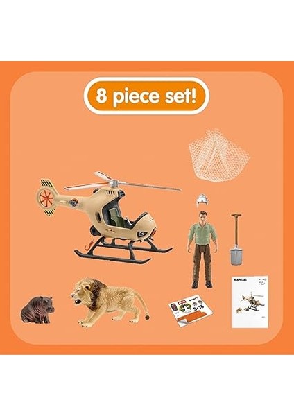 42476 Kurtarma Helikopteri Oyuncak Figürü, Çok Renkli fırsatları