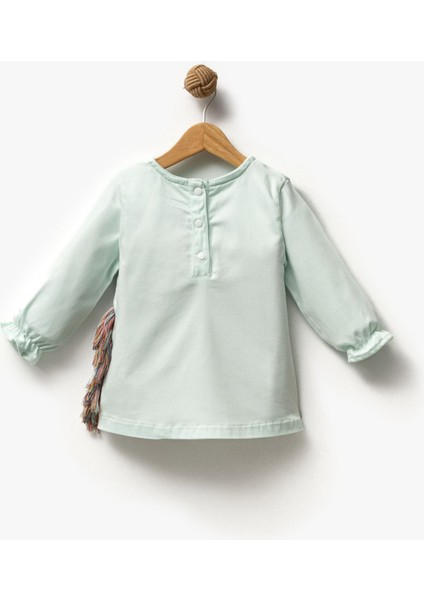 OV-7259 Kız Çocuk Unicorn Desenli Pamuklu Rahat Kesim Elbise fiyatları