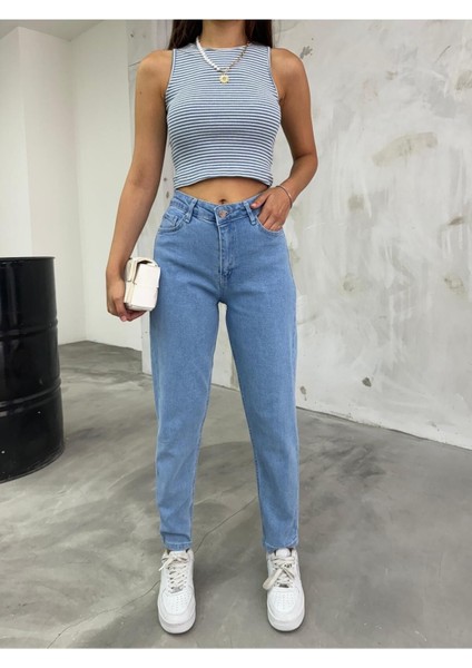 Macro Yüksek Bel Mam Jean Likralı Denim (New) fiyatları