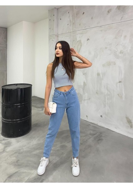 Macro Yüksek Bel Mam Jean Likralı Denim (New) indirimleri