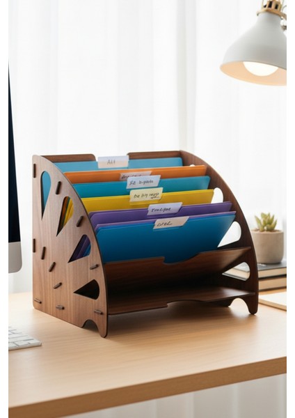 Sunrise Masaüstü Ahşap Dosyalık- Çok Amaçlı Organizer modelleri