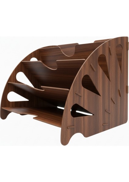 Sunrise Masaüstü Ahşap Dosyalık- Çok Amaçlı Organizer