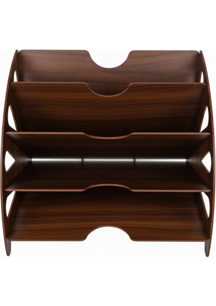 Sunrise Masaüstü Ahşap Dosyalık- Çok Amaçlı Organizer