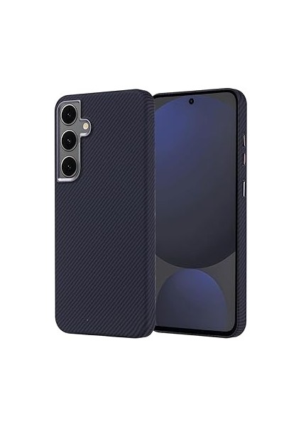 Samsung Galaxy S24 Fe ile Uyumlu Kılıf Magsafe Şarj Özellikli Karbon Fiber Görünümlü Nekst Kapak [ Tam Uyumlu, Karbon Fiber Görünümlü] ] - Gri-Siyah fiyatları