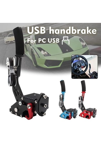 USB El Freni Doğrusal Yarış Oyununu Simüle Eder El Freni Desteği G29 Serisi Direksiyon Simidi Plays Station 4 Plays Station 5 ve Pc Sistemiyle Uyumlu Tak ve Kullan fırsatları