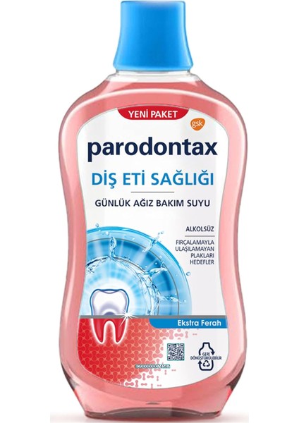 Parodontax Diş Eti Bakımı Ekstra Ferah Ağız Bakım Suyu 500 ml modelleri