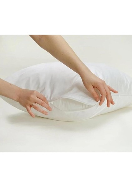 Çeyiz 5 Adet 50 * 70 Pamuklu Beyaz Iç Yastık Kılıfı Fermuarlı fiyatları