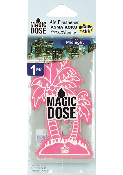 4 Adet Magic Dose Oto Koku Midnight