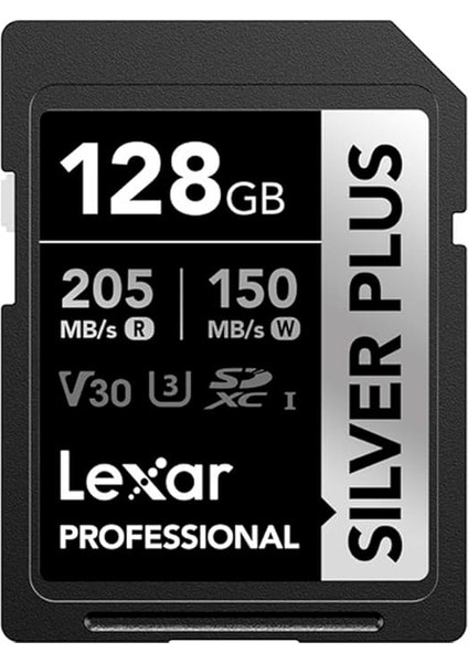 Professional 128GB 205 Mb/s Silver Plus Sd Hafıza Kartı indirimleri