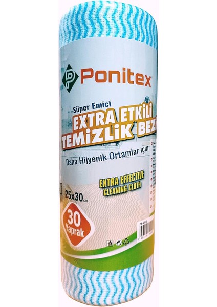 4430 (1 Adet) Süper Emici Perforeli Pratik Hassas Temizlik Bezi 30 Yaprak Rulo 25X30 Cm. (Mavi) fiyatları