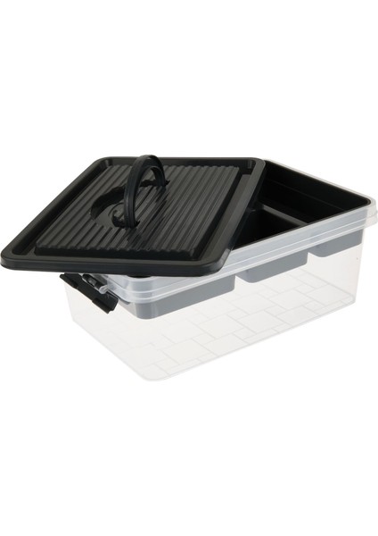 Çok Amaçlı Düzenleyici Kutu - Antrasit / Şeffaf - 21X31X12 cm modelleri