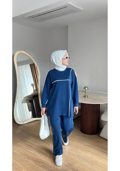 Olivia Kadın Mevsimlik Penye Alt Üst Spor ve Rahat Tesettür Ikili Takım