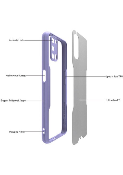 Oppo A52 Kılıf Mrsa Parfe Kapak-Mor modelleri