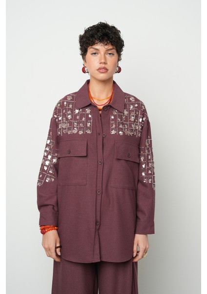 Kadın Robası ve Kolları Nakış - Boncuk Işlemeli Ceket