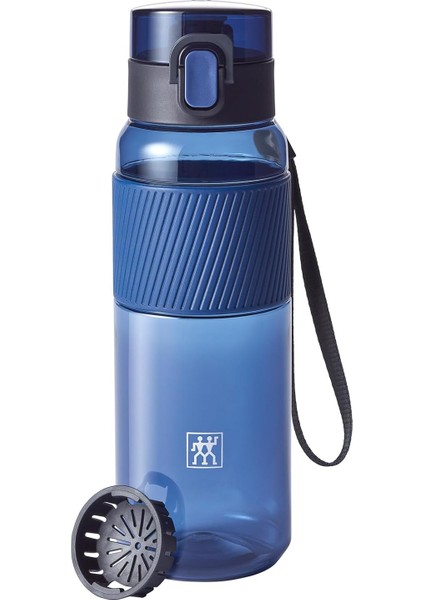 Içecek Şişesi, Bpa Içermez, Fitness, Boş Zaman ve Ofis Için Su Şişesi, Tritan, Koyu Mavi, 680 ml