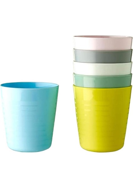 Ikea 004 613.79 Çocuk Plastik Bardağı Pastel Çok Renkli 17 cm (6'lı Paket)