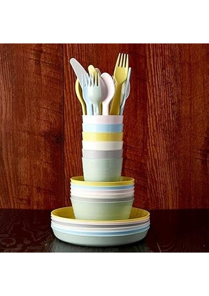 Ikea 004 613.79 Çocuk Plastik Bardağı Pastel Çok Renkli 17 cm (6'lı Paket) fırsatları