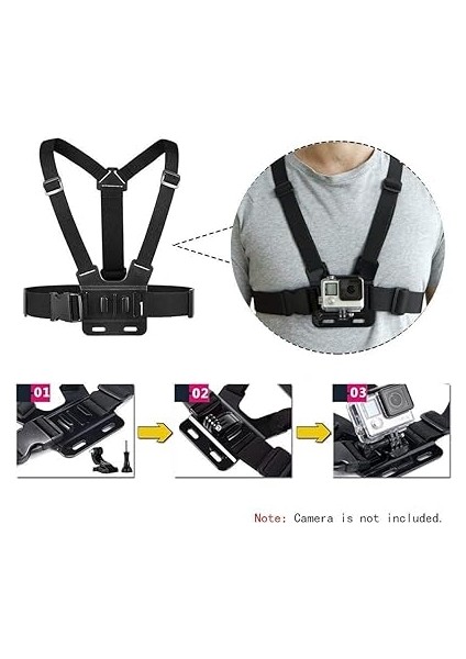Kamera Aksesuarları Kafa Montaj Kayışı Göğüs Dağı Demeti Yüzer Saplı Kavrama ile Uyumlu Gopro Hero 13 12 11 10 9 8/akaso EK7000 Brave 4 Brave 7 Le V50X Native V50 Elite/oddv fırsatları