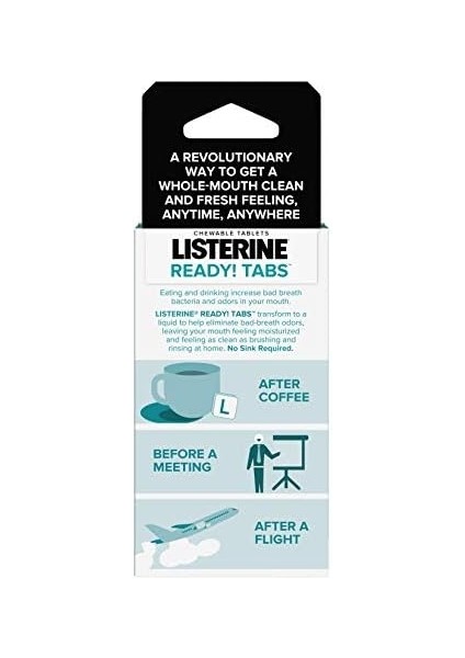 Listerine Hazır! Temiz Nane Aromalı Tabletler Çiğnenebilir Tabletler, 24 Sayılı modelleri