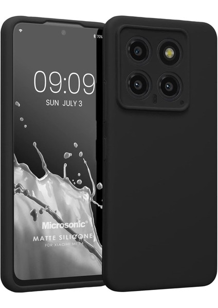 Silicone Mi 14 Için Kılıf Siyah [mi 14 ile Uyumlu Kılıf - Siyah]